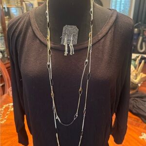 Elegant Black and Gold Necklace Set